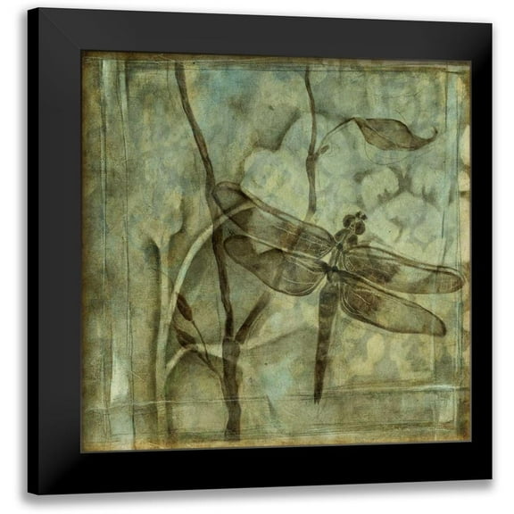 Goldberger, Jennifer 12x12 Black Modern Framed Museum Art Print Titled - Small Ethereal Wings II