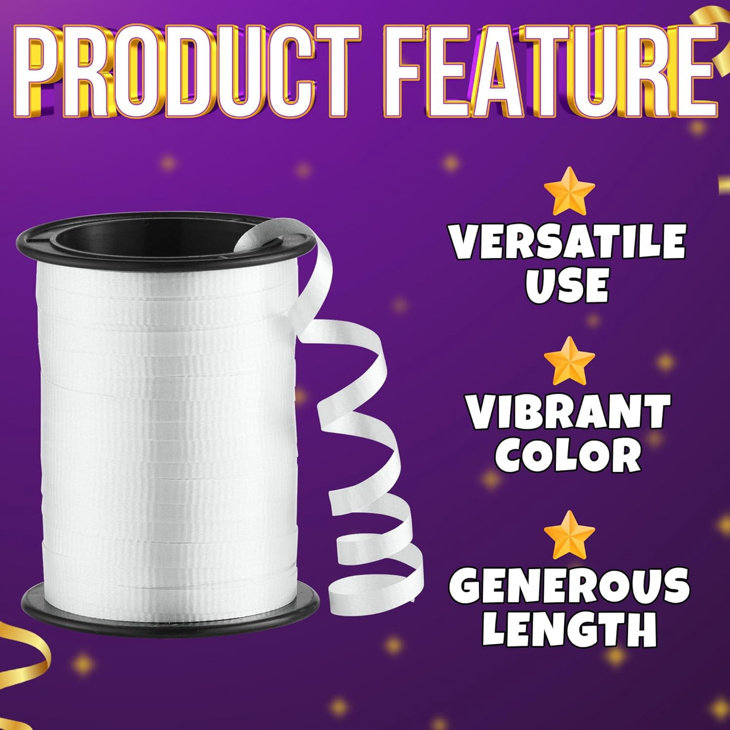12-Rolls Curling Ribbon for Gift Wrapping - 3/16in x 125 Feet Per Roll Balloon String Set Presents, Bows, DIY Arts & Crafts, Wedding, Happy Birthday Decorations, Assorted Colors