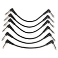 thumbnail image 1 of MIANGASTORE 6PCS Instrument Cables Guitar Patch Cables for Bass Keyboard Effect Pedals (Black), 1 of 8