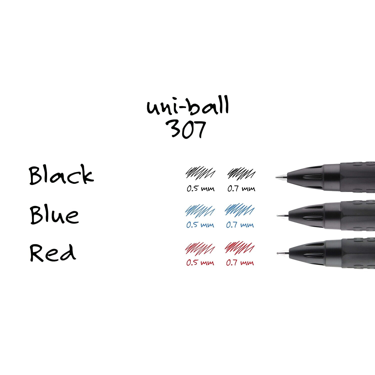 Uni-ball Signo 307 - Rollerball pen - black - gel ink - 0.7 Uni-ball Signo 307 - Rollerball pen - black - gel ink - 0.7