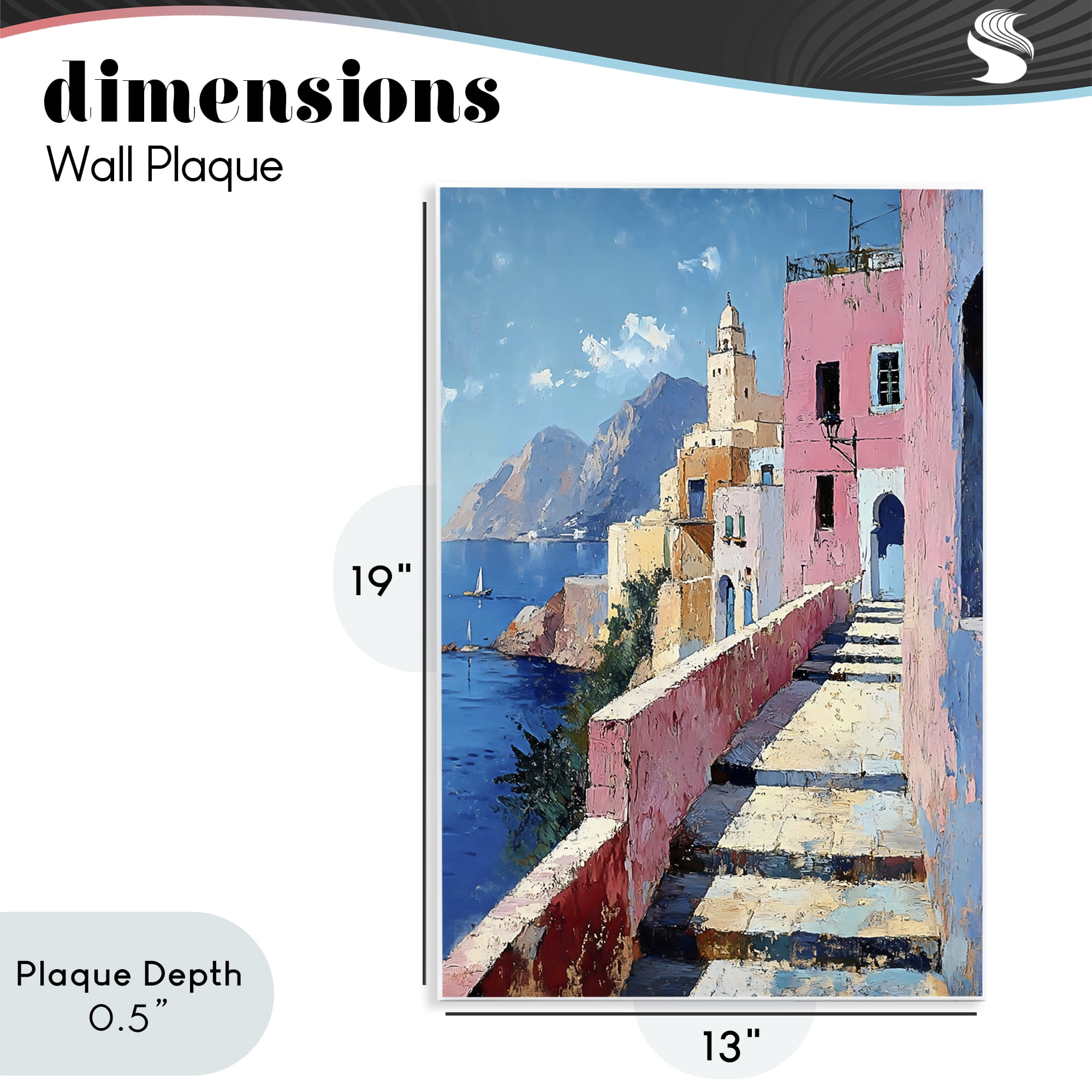 Stupell Industries Coastal Village's Sunlit Pathway Wall Plaque Art, design by Creative Studio