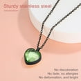 FindChic Heart Urn Necklace for Ashes Jun. Birthstones Cremation