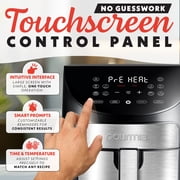 Gourmia 7 QT Air Fryer, 10 Presets, FryForce 360°, Digital, Stainless Steel