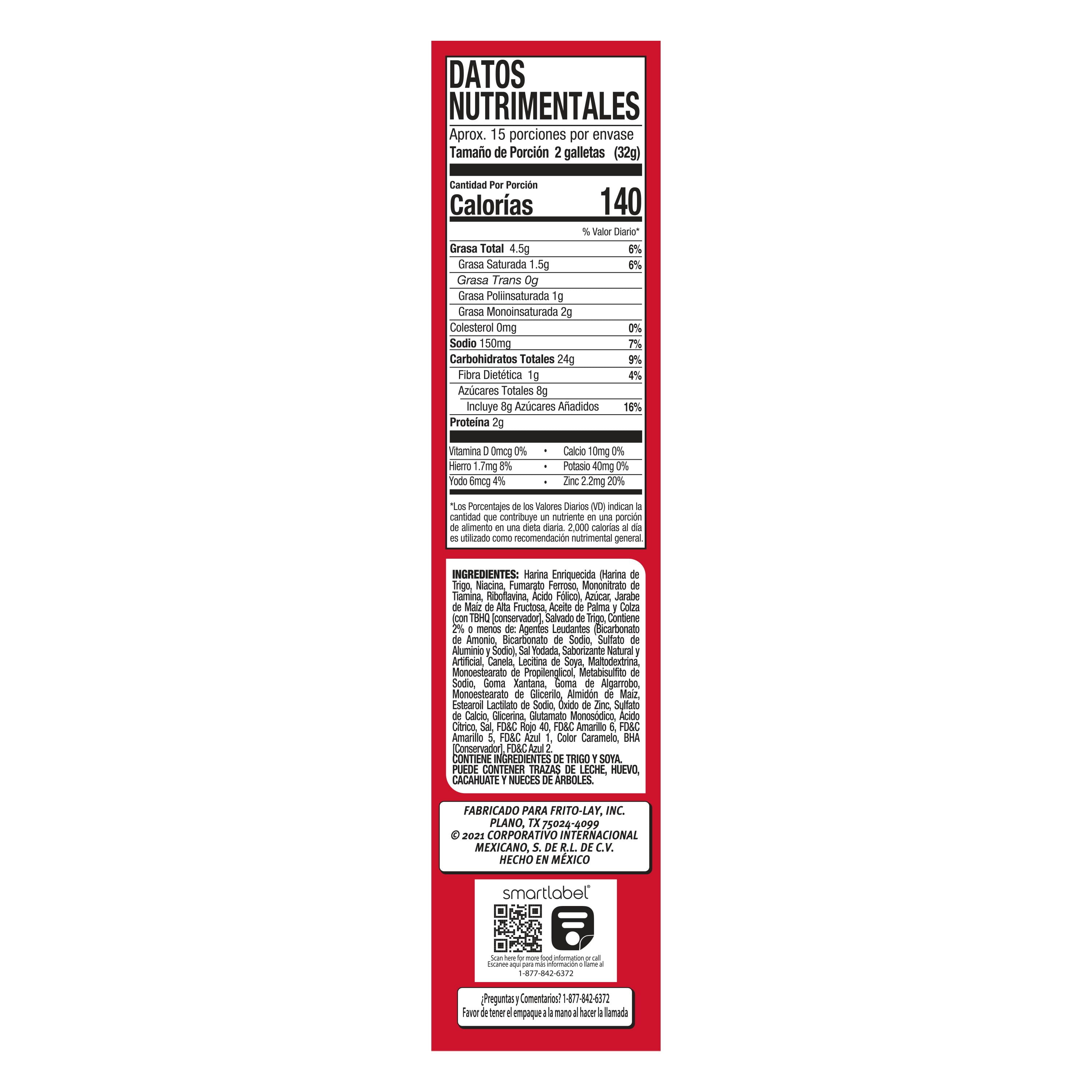 (3 pack) Gamesa, Ricanelas Cinnamon Cookies, 17.2 oz Box, 5 Individually Wrapped Sleeves