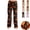 Black, Orange, variant on Clossjun Halloween Pajama Pants for Women Pumpkin Bat Ghost Print Pajamas Casual Cozy Elastic Waist Palazzo Pjs Bottoms M