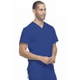 thumbnail image 5 of Dickies EDS Essentials Scrubs Top for Men V-Neck Plus Size DK635, 5XL, Galaxy Blue, 5 of 8