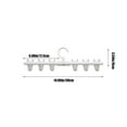 thumbnail image 3 of Foldable Clothing Rack Six Clip Wall-Mounted Retractable Clothes Hanger for Laundry Dryer Room,Drying Hanging Racks,Small Collapsible Folding Garment Racks,Dorm Accessories, 3 of 6