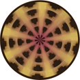 thumbnail image 1 of Ahgly Company Tapis d'Intérieur Lavables en Machine, Ronds de Nuit Transitionnel Rouge, Ronds de 5 Pi, 1 of 7
