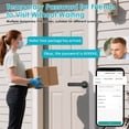 thumbnail image 5 of 5-in-1 Smart Door Lock with Fingerprint, Key, Passcode, IC Card & App – Easy Installation, Keyless Entry Handle with Auto-Lock & Bluetooth – Ideal for Bedroom, Renters, Apartments, Hotels, 5 of 12