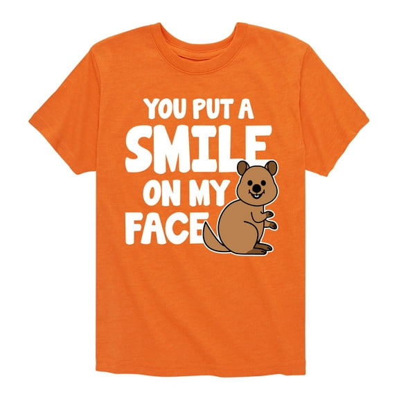 Instant Message - You Put A Smile On My Face - Toddler & Youth Short Sleeve Graphic T-Shirt