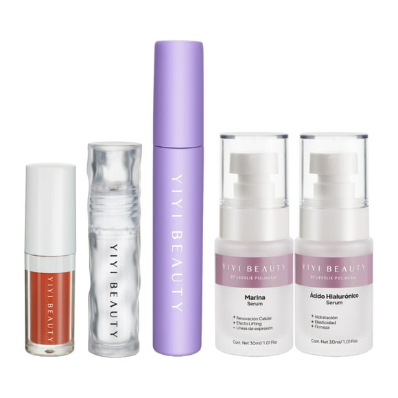 Set de Maquillaje y cuidado de la piel Yiyi Beauty Rosewood labios, pestañas y rosto