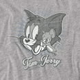 thumbnail image 2 of Tom and Jerry Classic Pals Women's T Shirt, Athletic Heather, Large, 2 of 6