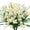White, variant on TETOU 4 Bundles Artificial Daisies Flowers for Garden UV Resistant Fake Greenery for Window Indoor Home Office Decoration(White)