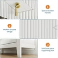 thumbnail image 5 of Garvee Fluted Dresser 54 Inch Wide, 7-Drawer Wood Dresser for Bedroom, Modern Chest of Drawers, Storage Organizer Cabinet for Living Room, Hallway, Entryway, White, 5 of 8