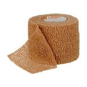 3M Cohesive Bandage Coban 2 Inch X 5 Yard Standard Compression Self-adherent Closure Tan 1 Roll - 1582