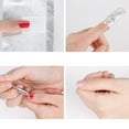 thumbnail image 3 of Envolturas para quitar esmalte de uñas, 100 unidades/bolsa, papel de aluminio profesional, envolturas de papel de aluminio para decoración de uñas, envolturas para remojar, diseño aerodinámico, 3 of 7