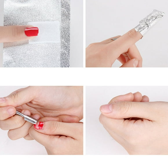 Envolturas para quitar esmalte de uñas, 100 piezas/bolsa, envolturas profesionales de aluminio para uñas, envolturas para quitar esmalte de uñas, diseño de primera clase