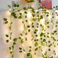 thumbnail image 1 of Guirnalda de luces solares de hoja de arce, guirnalda impermeable para exteriores, vid Artificial, cadena LED, decoración para jardín, fiesta de boda, 2M, 1 of 4