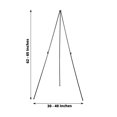 thumbnail image 3 of Efavormart 65" Black Metal Easel Stand - Collapsible Tripod Stand - Perfect for Wedding Ceremonies, Party Decorations, Banquet, Upscale Occasions, Birthday Celebrations, and Any Special Event, 3 of 11