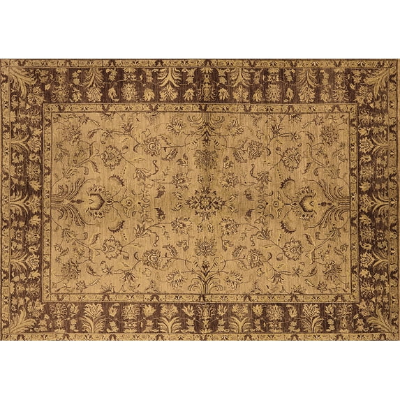 Ahgly Company Indoor Rectangle Oriental Brown Traditional Area Rugs, 4' x 6'