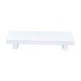 thumbnail image 4 of Bandeja de tocador de madera - Pedestal rectangular para organizador de baño Blanco, 4 of 9