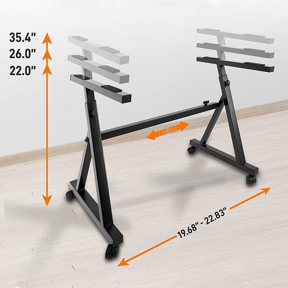 Pyle Heavy Duty Adjustable Piano Keyboard Stand with Wheels, Black