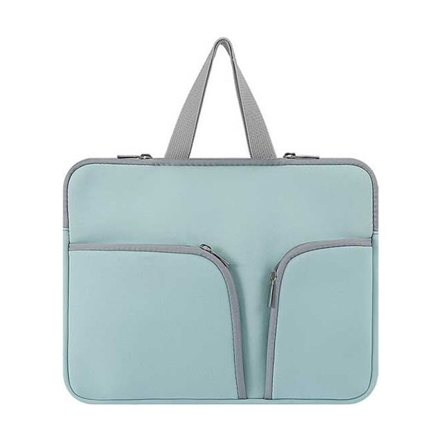 HLONK Housse d'Ordinateur Imperméable Étui Portable Poche de Transport Protecteur Compartiments Réutilisables Rangement d'Affaires Noir 13 Pouces