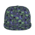 thumbnail image 2 of Daiia Magic Toads in Hats print Flat Bill Hats Flat Brim Trucker Cap Baseball Cap Adjustable Classic Low Profile Hat Unconstructed Plain Cap, 2 of 9