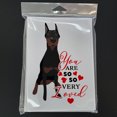 thumbnail image 3 of Doberman Pinscher Black Cropped Ears so Loved Greeting Cards and Envelopes Pack of 8 7 in x 5 in, 3 of 3