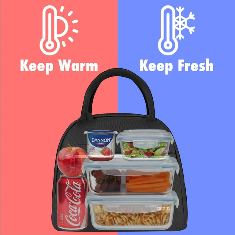 Opux Insulated Lunch Box Women, Lunch Bag Tote Girls Kids Teen Adult, Cute Soft Lunch Cooler Container Work School, Reusable Thermal Food Meal Prep
