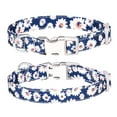 thumbnail image 1 of Boho Style Dog Collar with Custom Engraved Lost Letter Multicolored Printed Pet Accessory for Safe Walks, 1 of 3