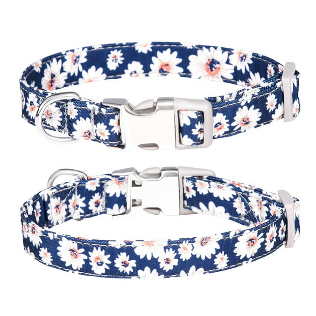 Boho Style Dog Collar with Custom Engraved Lost Letter Multicolored Printed Pet Accessory for Safe Walks