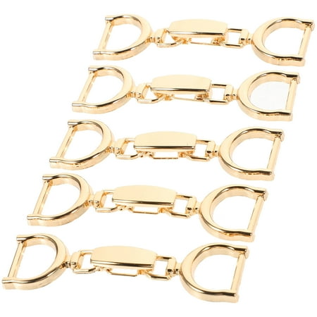 

DIY Adjustment Chain Buckle Shoe Clothes Decor Alloy Fashion Pants for Girls Sandals 5 Pcs