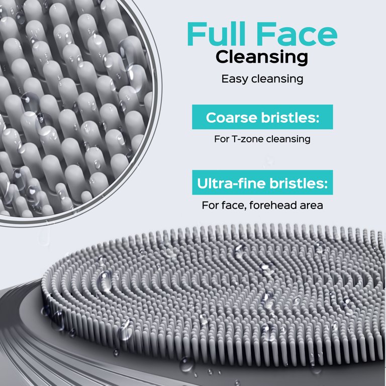 COSLUS Silicone Face Scrubber with 5 Cleansing Modes, Blue photo 6