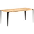 thumbnail image 1 of vidaXL Dining Table 160x80x76 cm Solid Mango Wood, 1 of 5