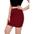 thumbnail image 4 of Women's Basic High Waisted Pencil Bodycon Short Skirt, 4 of 5