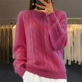 thumbnail image 2 of WTXUE Chandail Col Roulé Semi-Coton Manches Longues Couleur Unie avec Base Automne Hiver Chandail Chaud Coupe Décontractée (Femmes) Taille 10, 2 of 4