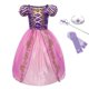 thumbnail image 1 of Disney vestido de princesa Rapunzel para niña, disfraz de Sofía para cumpleaños, Halloween, carnaval, fiesta, 1 of 4