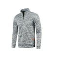 thumbnail image 2 of Seyurigaoka Men's Thin Fleeced Sweater Shirts Long Sleeve Stand Collar Half Zipper Loose Casual Oversized Pullover Tops, 2 of 5