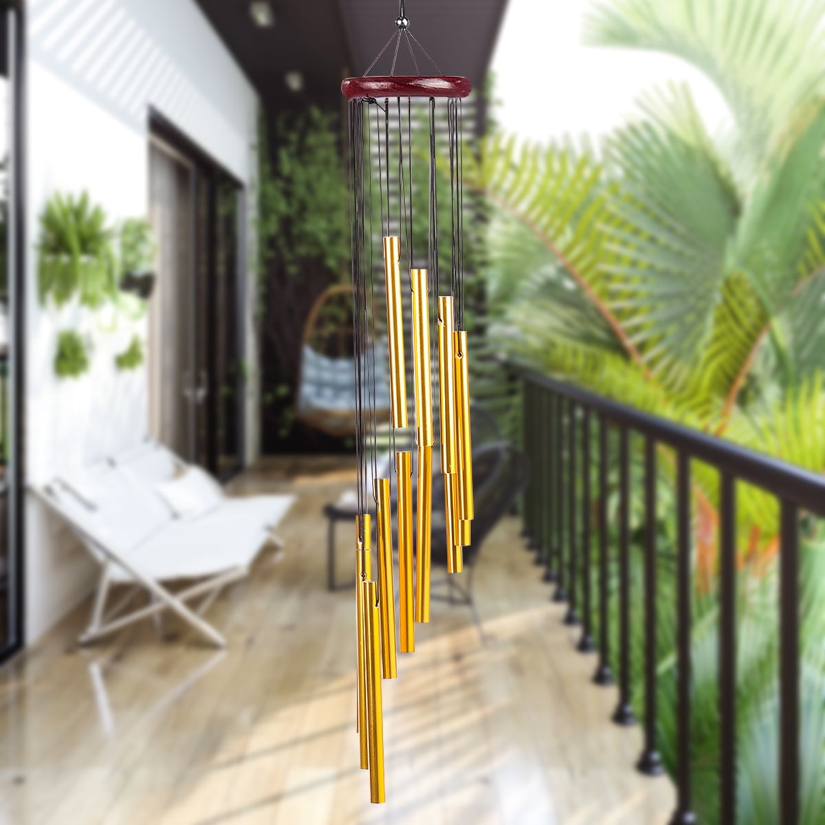 Wind Chimes Indoor Outdoor, Garden Wind Chimes with 12 Aluminum Alloy