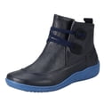 thumbnail image 1 of NECHOLOGY Botas Mujer Adulto Femenino Zapatos Botines de mujer Zapatos planos de mujer Botas Cremallera Transpirable Color Pure Short Retro botas de mujer (Blue, 9.5), 1 of 7