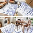 thumbnail image 5 of Purple Blue Polka Dots Area Rugs 2.7'x5', Washable Small Throw Rugs for Kitchen Bedroom, Watercolor Abstract Art Indoor Outdoor Rug Non-Slip Low Pile Carpet Runner Reversible Floor Mats, 5 of 8