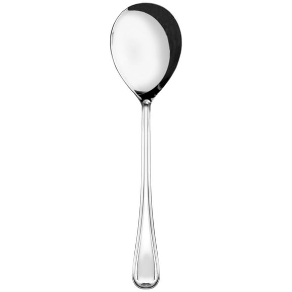 Excellante Stainless steel 9-3/4" solid luxor spoon, comes in each