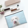 thumbnail image 6 of Sigee Puppy Licks Nose for Multipurpose Zipper Pouch Paper Reusable Cosmetic bag for Purse Water Resistant Gift, 6 of 8