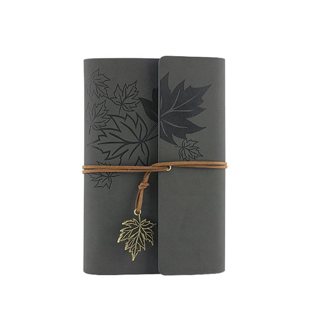Techinal Leather Writing Journal Notebook, Classic Spiral Bound Notebook Refillable Diary Sketchbook Gifts with Unlined Travel Journals to Write in for Girls and Boys
