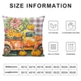 thumbnail image 5 of PRATYUS  Spring Summer Fall Winter Pillow Covers Home Pillow Case Floral Bloom Truck Pumpkin Let It Snow Cushion Case for Home Decor 20x20in, 5 of 5