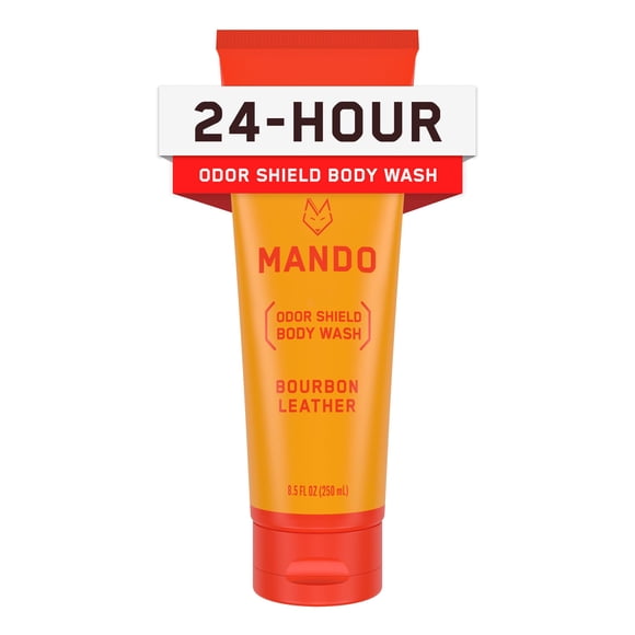 Gel de baño Mando Odor Shield, 24 horas, control de olores, 250 ml, bourbon