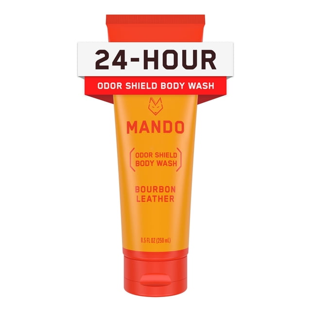 Gel de baño Mando Odor Shield, 24 horas, control de olores, 250 ml, bourbon