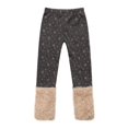 thumbnail image 2 of Girls' Pants with Snowflakes and Fluffy Cuffs RH0886, 2 of 7