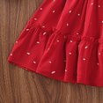 thumbnail image 7 of HCNTES Toddler Girls Children Summer Dress Short Sleeve Casual Party Dress for Little Kids Big Kids 1-7T 8-11T(7-8 Years,L04-Red), 7 of 7